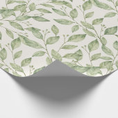 groen blad cadeaupapier (Hoek)