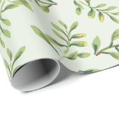 Groen Blad Cadeaupapier (Rol Hoek)