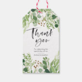Groen blad dank u voor labels cadeaulabel (Voorkant)