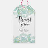 Groen blad dank u voor labels cadeaulabel (Voorkant)