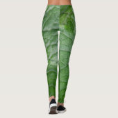 Groen blad detail leggings (Achterkant)