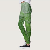Groen blad detail leggings (Links)