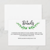 Groen blad Details Kaart (Voorkant / Achterkant)