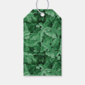 Groen blad (door William Morris) Cadeaulabel (Voorkant)
