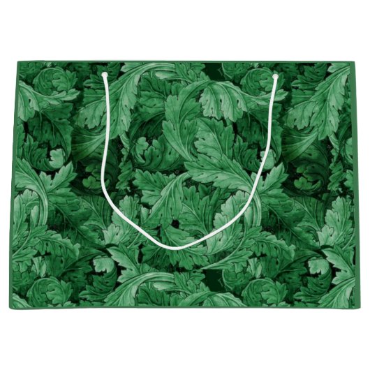 Groen blad (door William Morris) Groot Cadeauzakje (Voorkant)