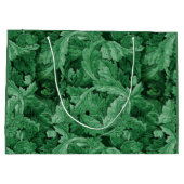 Groen blad (door William Morris) Groot Cadeauzakje (Achterkant)