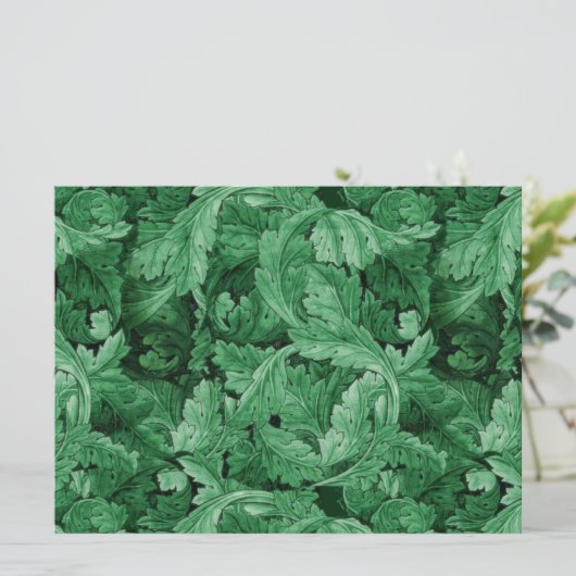 Groen blad (door William Morris) Kaart (Staand voorkant)