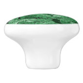 Groen blad (door William Morris) Keramische Knop (Zijkant)