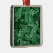 Groen blad (door William Morris) Metalen Ornament (Rechts)