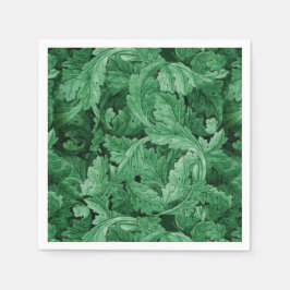 Groen blad (door William Morris) Servet