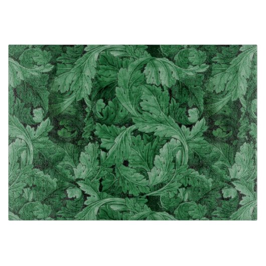 Groen blad (door William Morris) Snijplank (Voorkant)