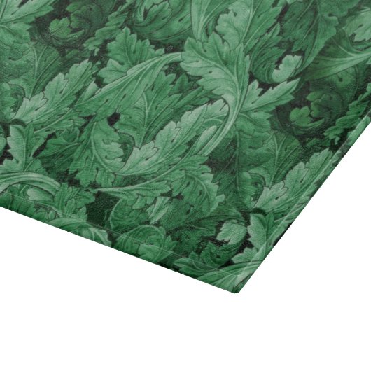Groen blad (door William Morris) Snijplank (Hoek)