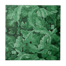 Groen blad (door William Morris) Tegeltje