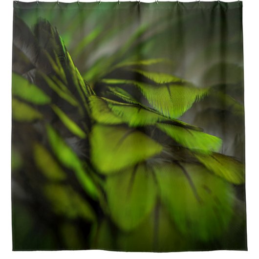 Groen blad douchegordijn (Voorkant)