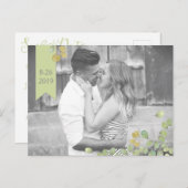 Groen blad Eenvoud Bewaar het Datum Briefkaart