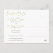 Groen blad Eenvoud Bewaar het Datum Briefkaart