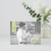 Groen blad Eenvoud Bewaar het Datum Briefkaart