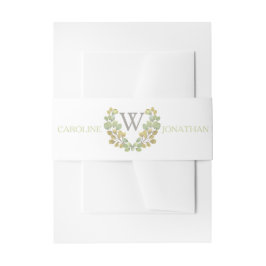 Groen Blad Eenvoud Uitnodiging Buik Banden Uitnodigingen Wikkel