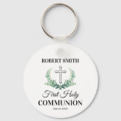 Groen blad eerste communie sleutelhanger (Achterkant)
