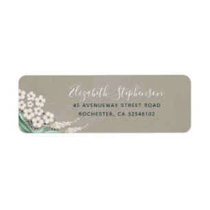 groen blad elegant etiket