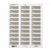 groen blad elegant etiket (Full Sheet)