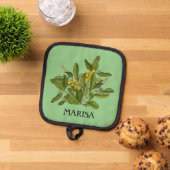 Groen blad Elegant Pannenlap (Top down)