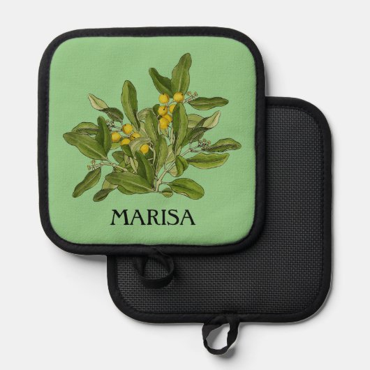 Groen blad Elegant Pannenlap (Voorkant / Achterkant)