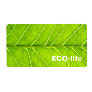 Groen blad etiket