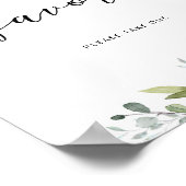 Groen blad eucalyptus Graag één meenemen Poster (Hoek)