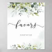 Groen blad eucalyptus Graag één meenemen Poster (Voorkant)