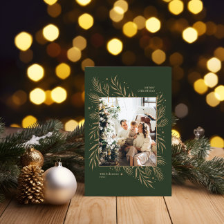 Groen Blad Familie Foto Lijst Kaart