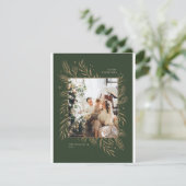 Groen Blad Familie Foto Lijst Kaart (Staand voorkant)