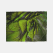 Groen blad fleece deken (Voorkant (Horizontaal))