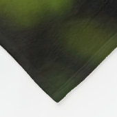 Groen blad fleece deken (Hoek)