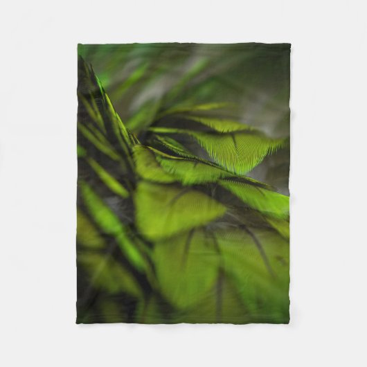 Groen blad fleece deken (Voorkant)