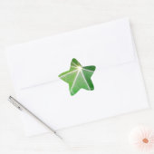 GROEN BLAD fris gezond cadeau Ster Sticker (Envelop)