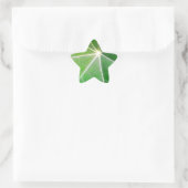GROEN BLAD fris gezond cadeau Ster Sticker (Tas)