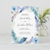 Groen blad goud Terrarium Bruiloft uitnodiging (Staand voorkant)