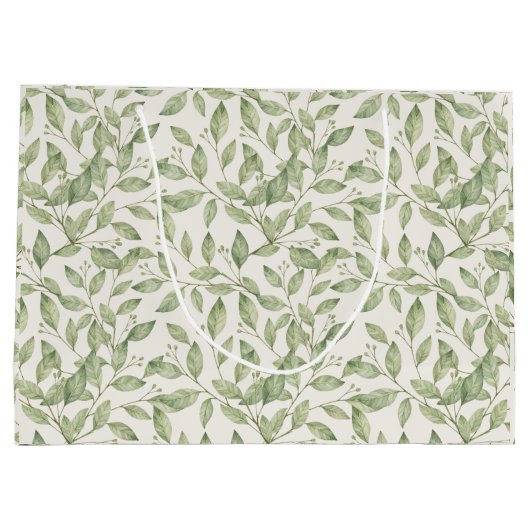  groen blad groot cadeauzakje (Achterkant)