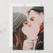 Groen Blad Guirlande Foto Bruiloft Save The Date (Achterkant)