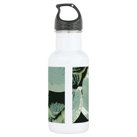 Groen Blad Hosta Waterfles (Achterkant)
