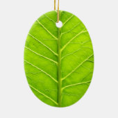 Groen blad keramisch ornament (Achterkant)