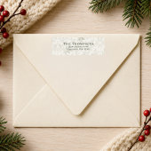 Groen Blad Kerst Retouradres Aangepast Etiket