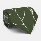 Groen Blad Loof Stropdas (Opgerold)