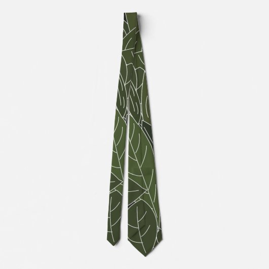 Groen Blad Loof Stropdas (Achterkant)