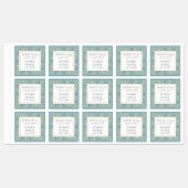 Groen Blad Modern Elegaant Labels (Vel)