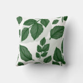 Groen blad Naadloze Natuur Patroon Kussen (Achterkant)