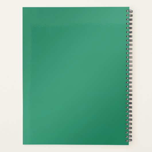 Groen blad Paarse edelstenen planner (Achterkant)