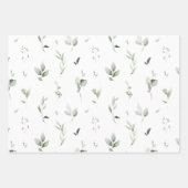 Groen blad papier plat vel set van 3 (Voorkant)