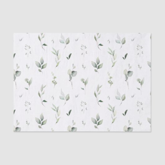 Groen blad papier tissue (Voorkant)